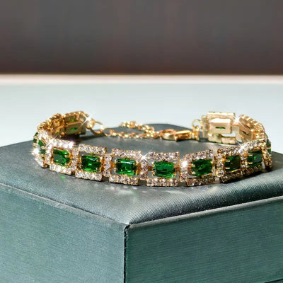 Jade Luxe Statement Armbånd | Roséguld