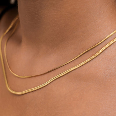 Collier Double Chevron Chic