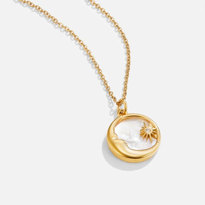 Lunar Glow Halskæde: Måne & Stjerner Charm
