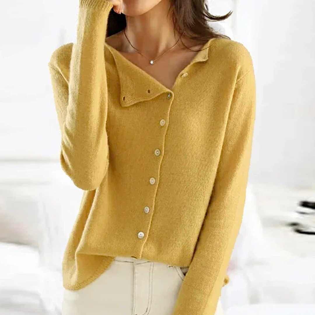 Camille™ | Sophisticated Wool Cardigan