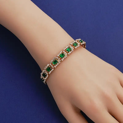 Jade Luxe Statement Armbånd | Roséguld