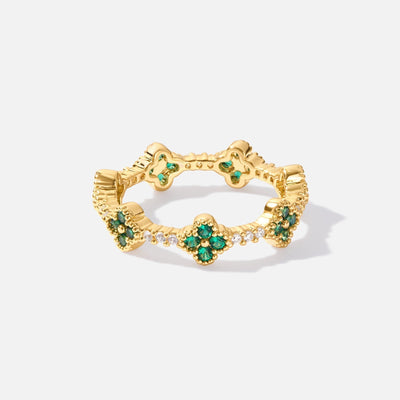 Glück - Kløverblad Krystalring
