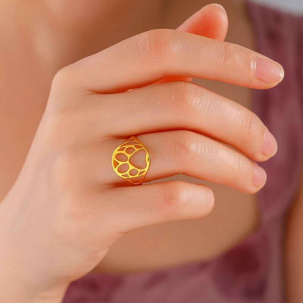 Elegance Åben – Let og Stilfuld Ring