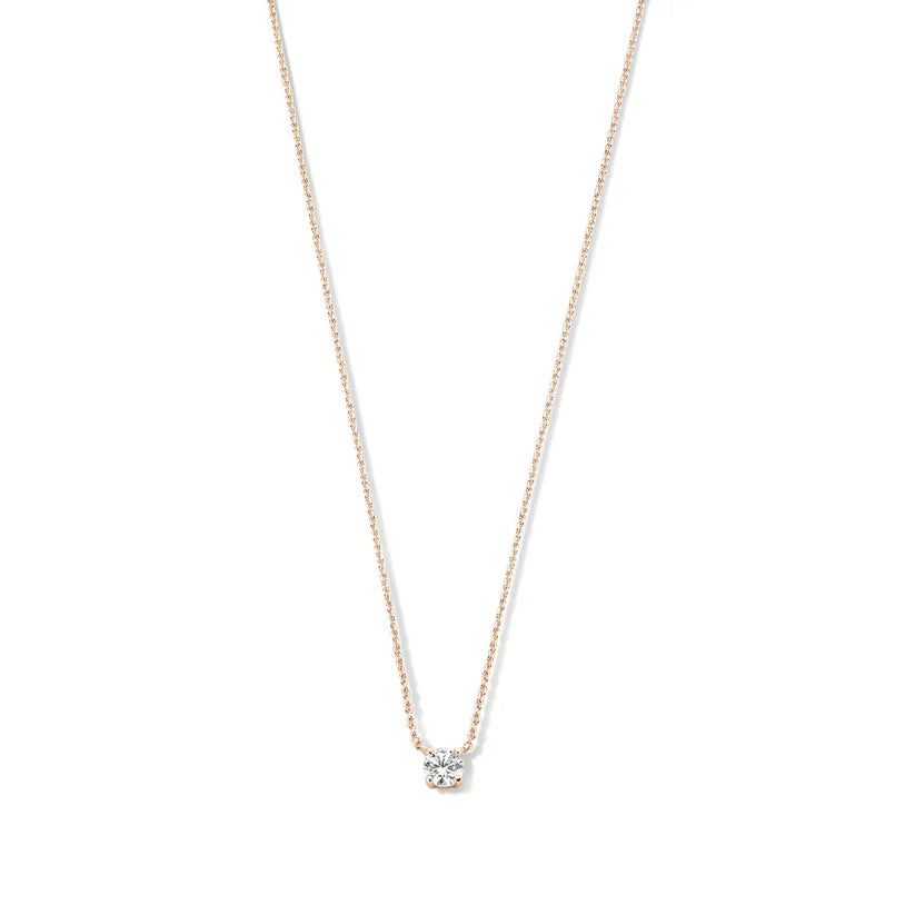 Cléa Guld Moissanite Sten Halskæde