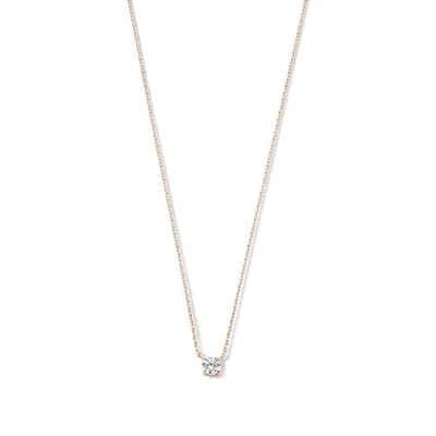 Cléa Guld Moissanite Sten Halskæde