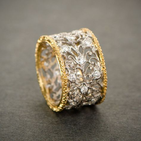 Vintage Ring i Zirkonia Efeu