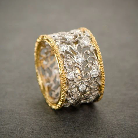 Mika - Vintage Efeu Zirconia Ring