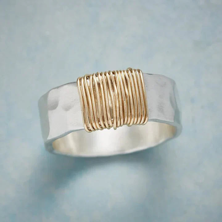 Vintage Guld Sølv Ring