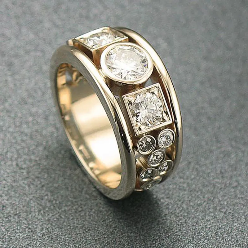 Vintage Zirconia Ring i Guld