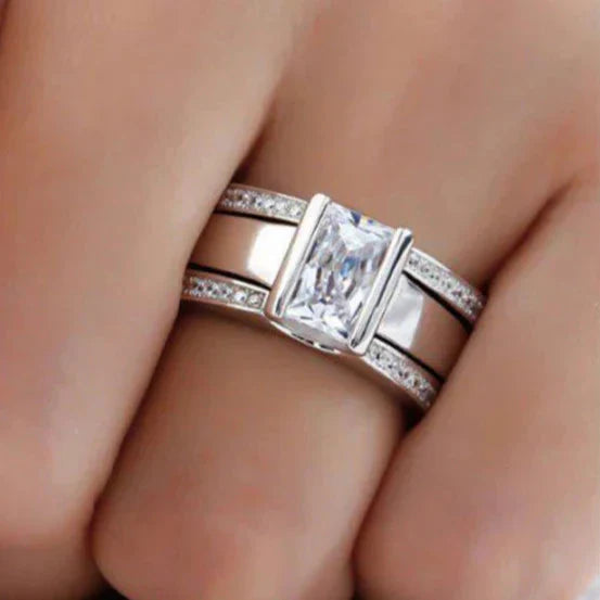 Vintage Sølv Krystal Ring