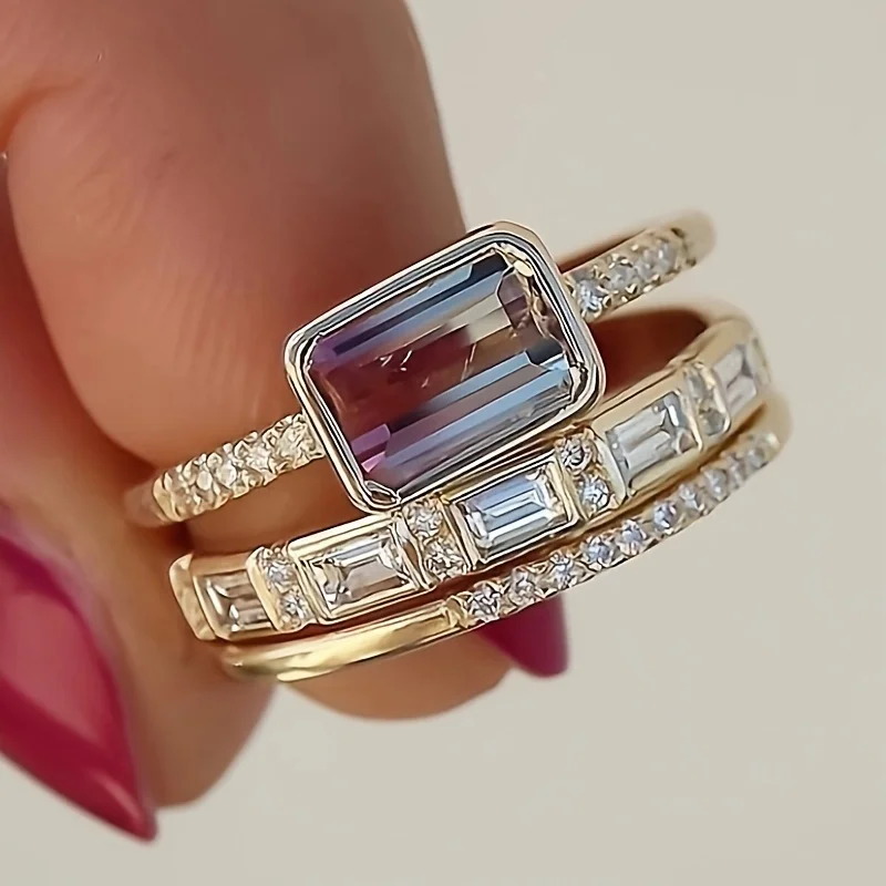 Elegant vintage glasring sæt til stilfuld dekoration