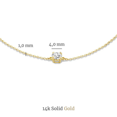 Cléa Moissanite Stensæt | Guld