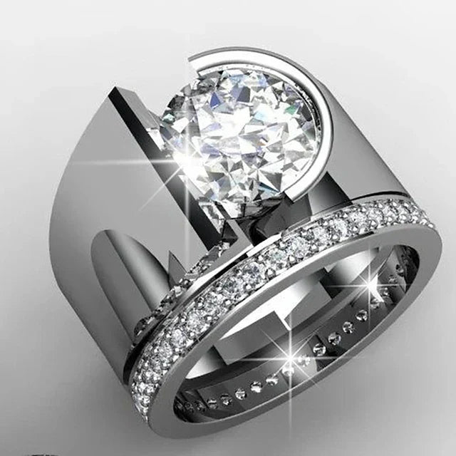 Radiance Sølv Ring med Zirkonia