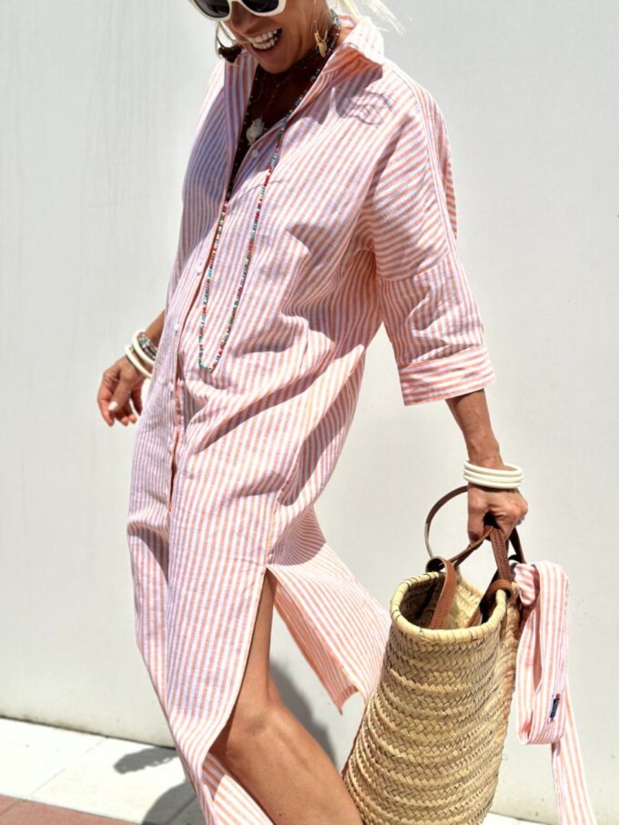 Lotte | Klassisk Striped Shirt Dress