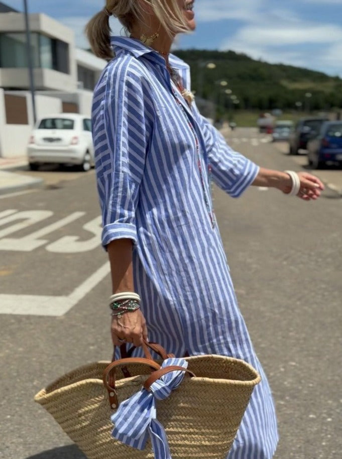 Lotte | Klassisk Striped Shirt Dress