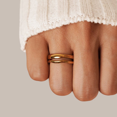 Shine - Bølge ring sæt