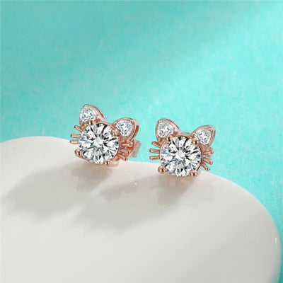 Luxe Moissanite Rose Øreringe