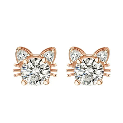 Luxe Moissanite Rose Øreringe