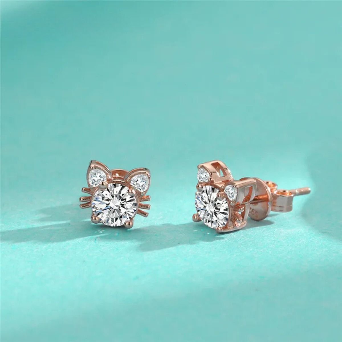 Luxe Moissanite Rose Øreringe
