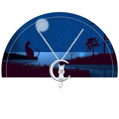 Lunar Cat Crescent Halskæde