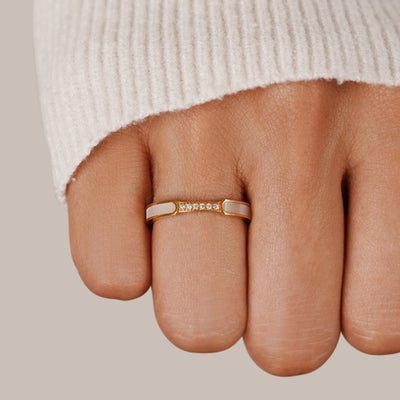 Unity - Perle- & Krystalring