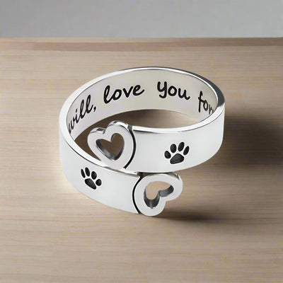 Twist & Heart Justerbar Ring
