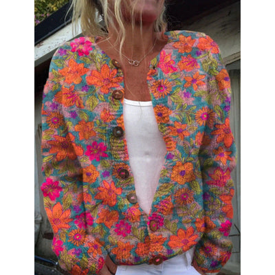 Hanne™ – Let cardigan med legende print