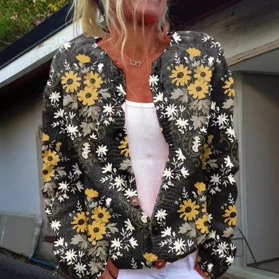 Hanne™ – Let cardigan med legende print