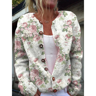 Hanne™ – Let cardigan med legende print